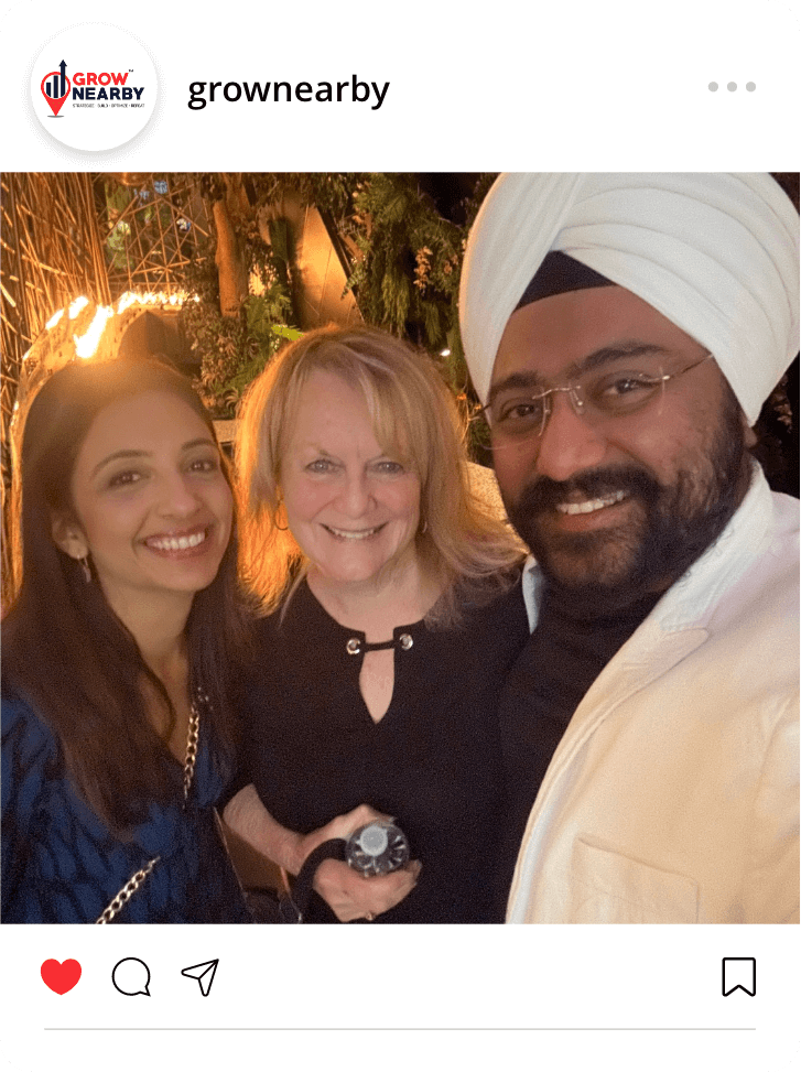 Biba, Bev Ballard and Mandeep